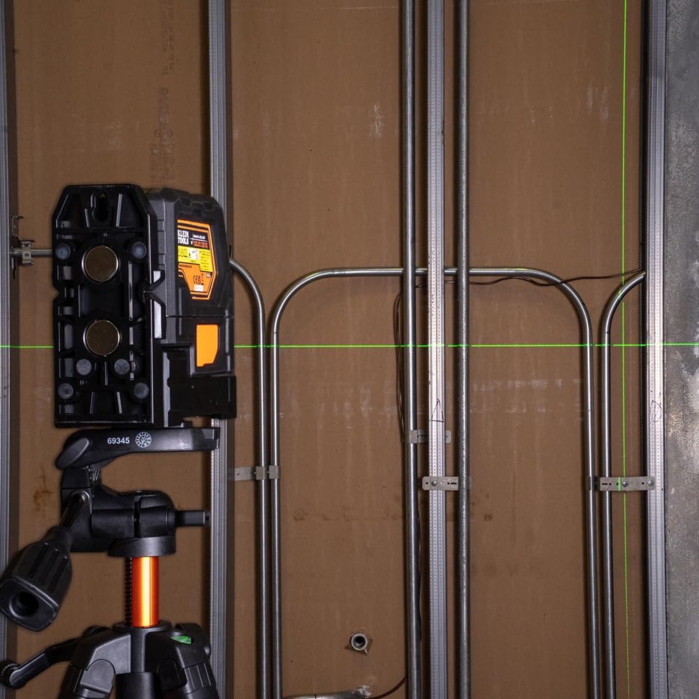 Self-Leveling Laser Level, Rechargeable, Cross-Line with Magnetic Mounting Clamp A77740