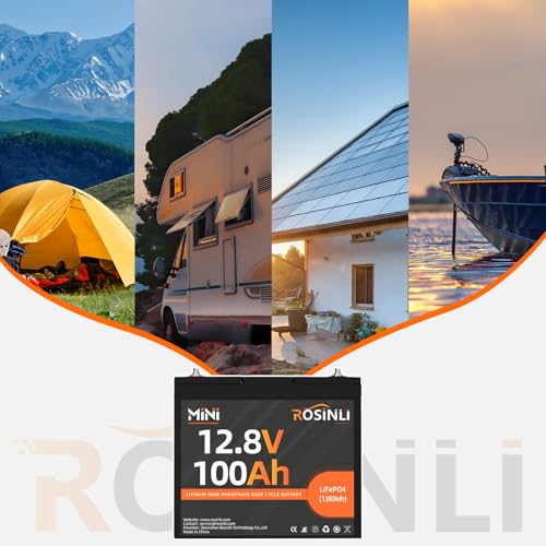12V 100Ah Group 24 LiFePO4 Battery with 100A BMS, Deep Cycle for RV, Marine, Solar M985