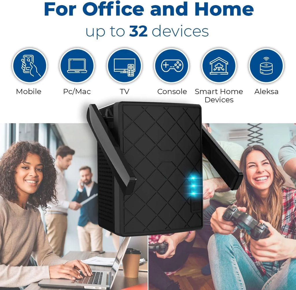 WiFi Extender 1200 Mbps Dual Band, Access Point with Ethernet Port Y7360