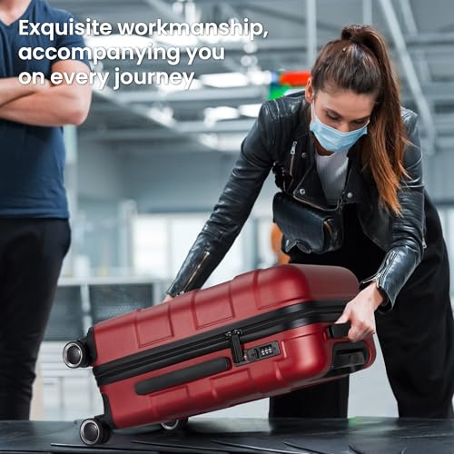 Hardside Carry-On Luggage 22x14x9 with Spinner Wheels G556