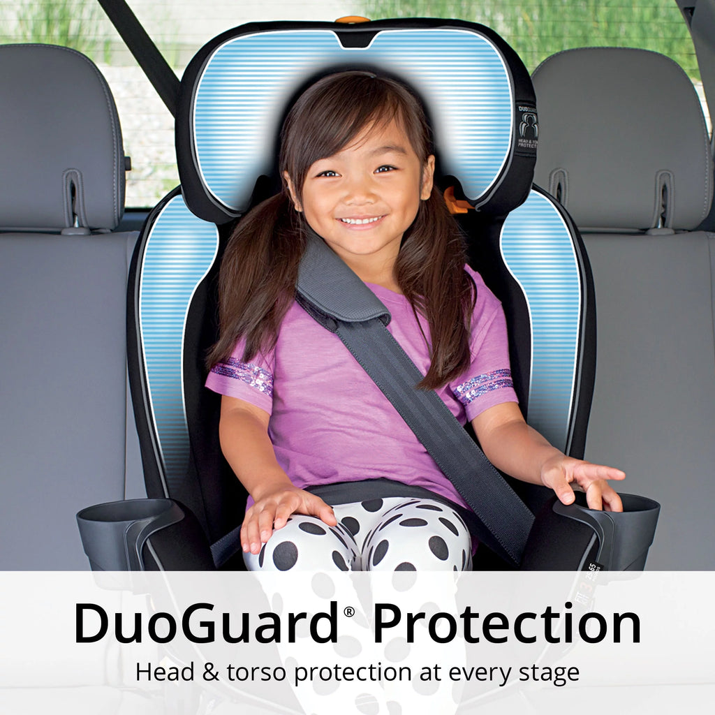 4-in-1 Convertible Car Seat, Navy/Purple Y1822