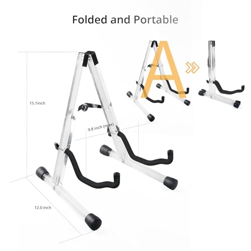 Wood Guitar Stand Foldable for Acoustic Electric Bass V5101
