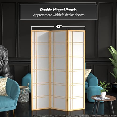 6 Panel Honey Room Divider D80902