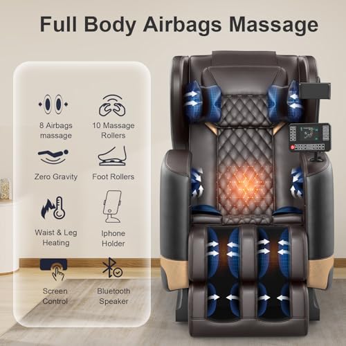 Zero Gravity Full Body Massage Chair with Heating and Foot Massage R685