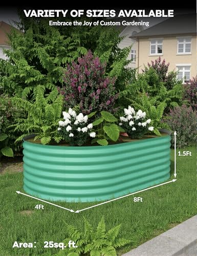 Galvanized Raised Garden Bed for Vegetables, Fruits and Flowers V33720