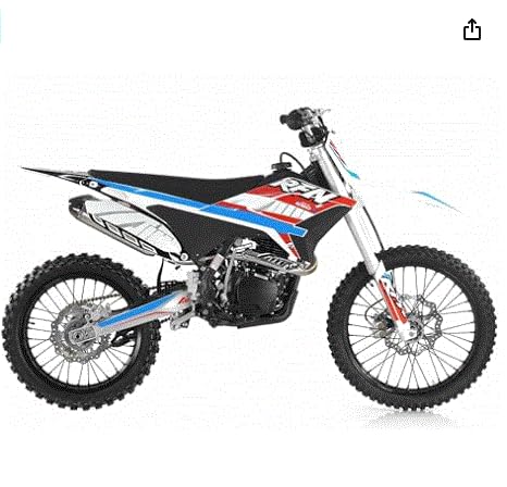 250cc Dirt Bike Racing Motorcycle, 5 Speed, Blue G556