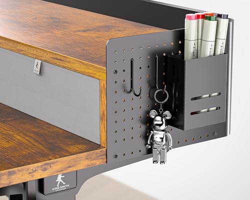 Electric Standing Desk with 2 Drawers, Height Adjustable for Home Office W495