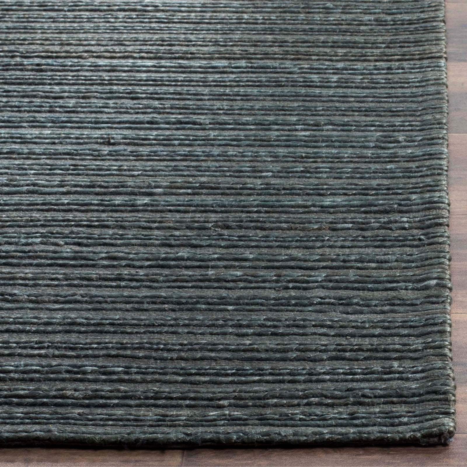 Striped Area Rug, 4' x 6', Dark Green I557