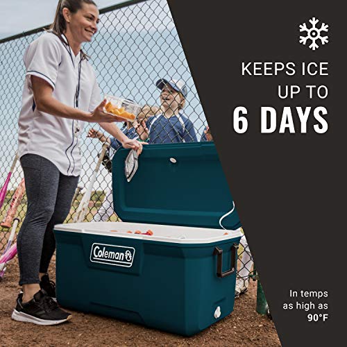 Insulated Portable Hard Cooler, Leak-Resistant, Keeps Ice up to 5 Days N135