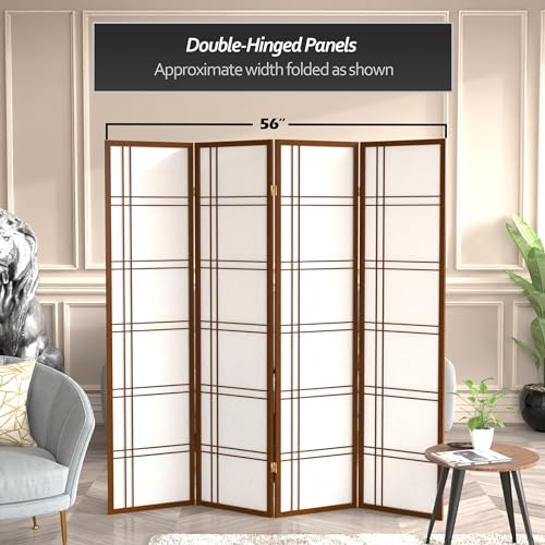 6 Panel Honey Room Divider D80902