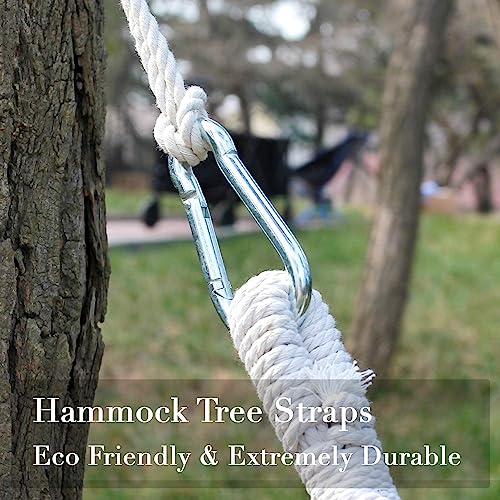 Tree Swing Hanging Straps with Carabiner Hooks for Camping and Playground D3412