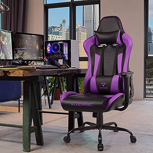 Gaming Chair High Back Ergonomic Racing Desk with Lumbar Support and Headrest C983