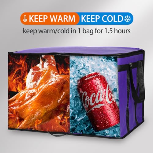 Insulated Food Delivery Bag Hot Cold Meal Carrier F1699