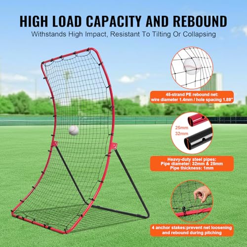 Baseball and Softball Rebounder Net with Pitching Target U4848