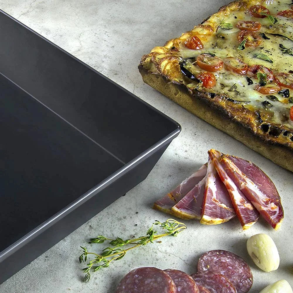 Detroit Style Pizza Pan 10 x 14 Inch Non Stick Heavy Duty Aluminum G801
