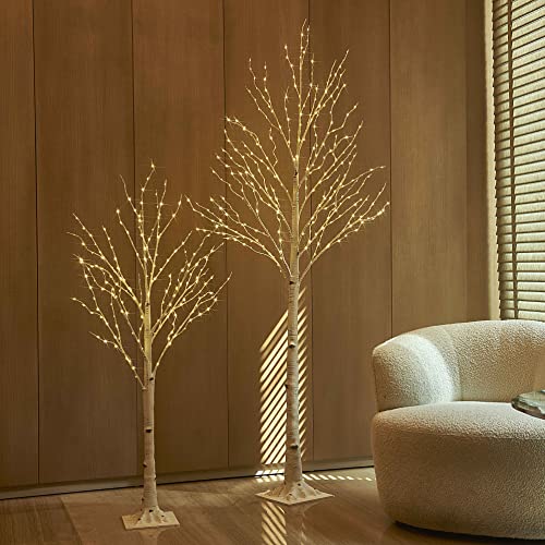 Birch Tree with Lights 4FT 200 Fairy Lights for Indoor Outdoor Decor B573