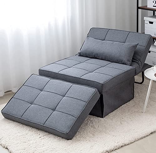 Folding Sofa Bed with Adjustable Backrest, Dark Grey Q8430