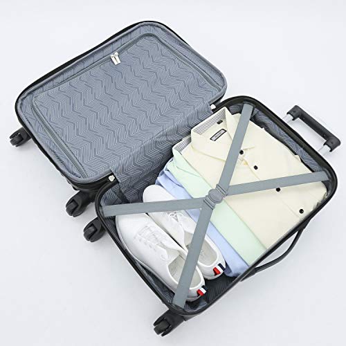 Hardside Luggage 4-Piece Set, Black D65508