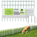 Dog Digging Fence Barrier - Anti Dig Fence Barrier -5 Pack-Black 24in(L) X15in(H) 1.8in Spacing l Dig Defense Animal Barrier l Keeps unwanted Pest Out l Hammer Cap for Easy Installation l Total 10ft