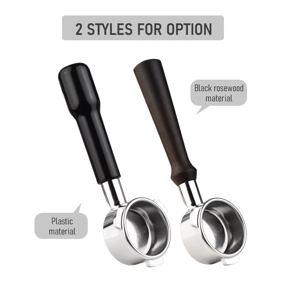 Stainless Steel Bottomless Portafilter with Wooden Handle P328782