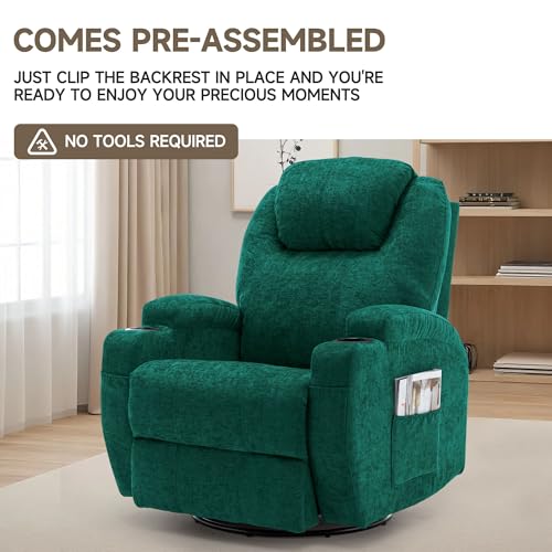 Rocking Recliner Chair with Massage and Heat for Adults H49678