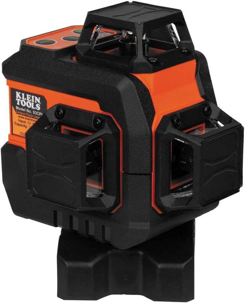 Compact Self-Leveling Laser Level, Green 360-Degree Planes, Rechargeable I34889
