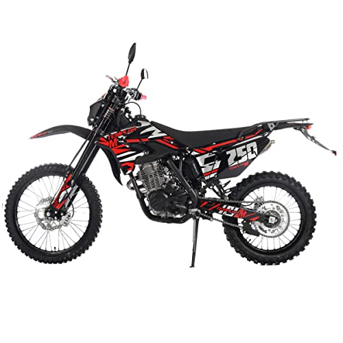 250cc Dirt Bike with 5-Speed Manual, 21"/18" Wheels B33427