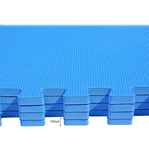 Puzzle Exercise Mat with EVA Foam Interlocking Tiles for MMA, Gymnastics and Home Gym H787
