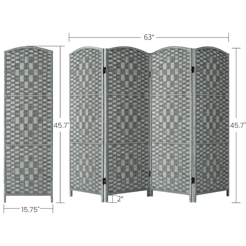 3 Panel Folding Room Divider, Dark Mocha Privacy Screen K453