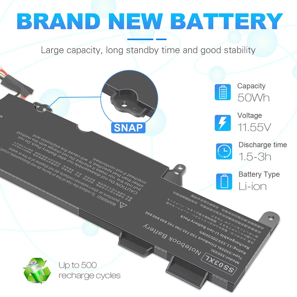 Battery for HP EliteBook 735 745 830 840 G6 Series C145660