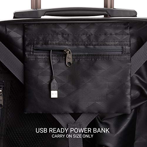 Expandable Hardside Luggage with Spinner Wheels and TSA Lock, Carry-On 19-Inch X51908