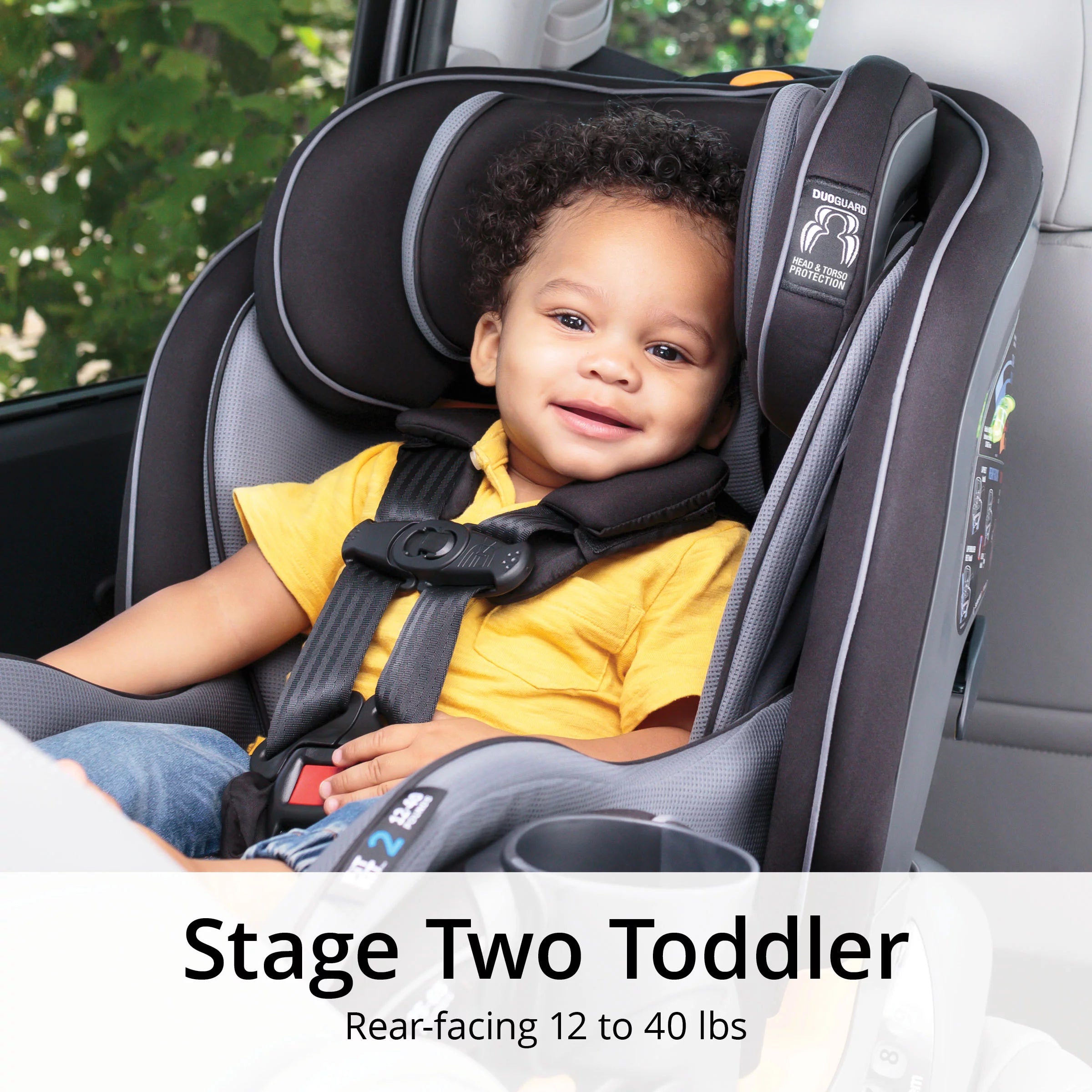 4-in-1 Convertible Car Seat, Navy/Purple Y1822