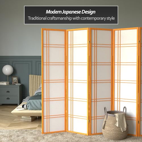 6 Panel Honey Room Divider D80902