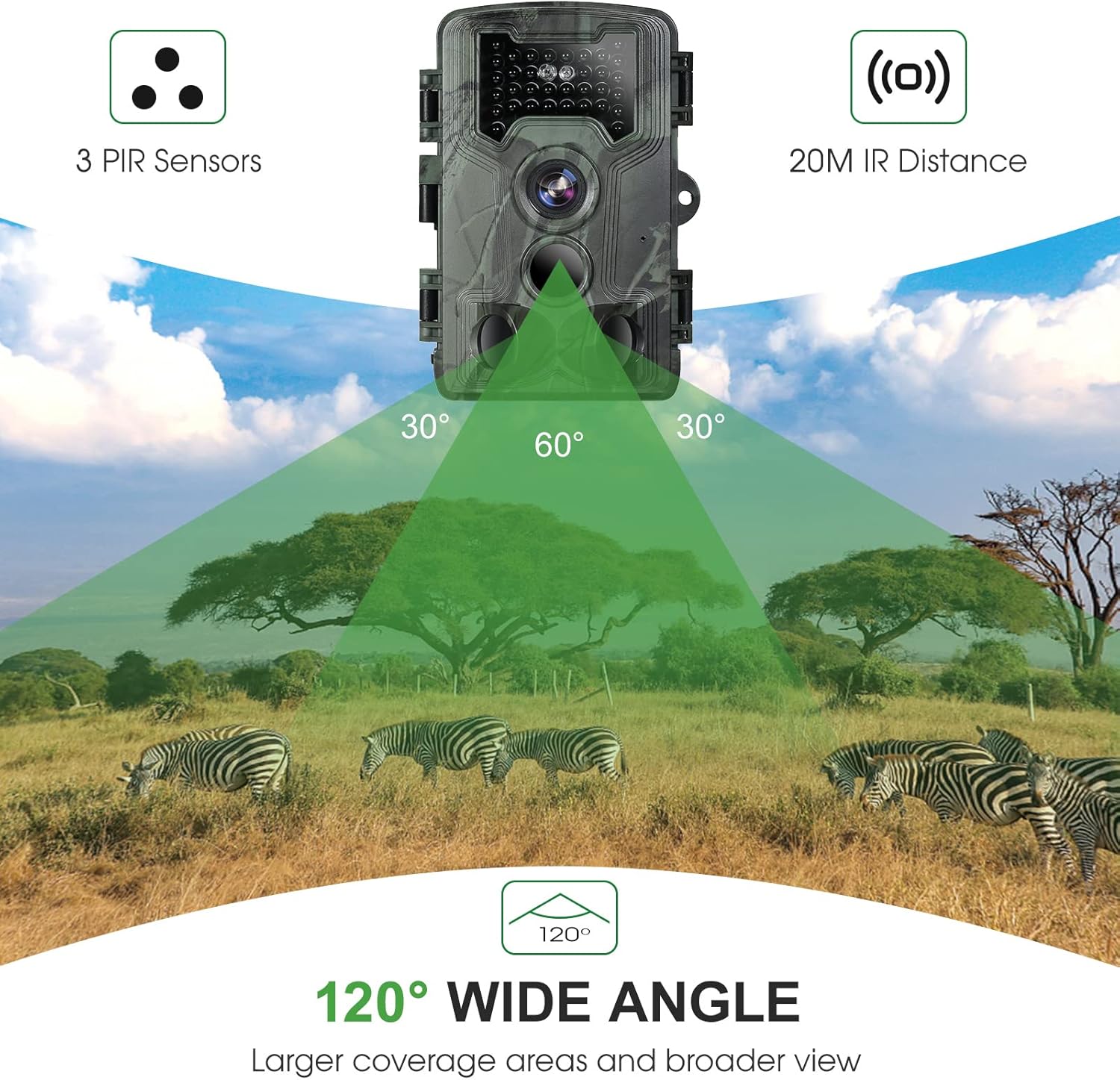 Trail and Game Camera with Night Vision and Motion Activation N1487