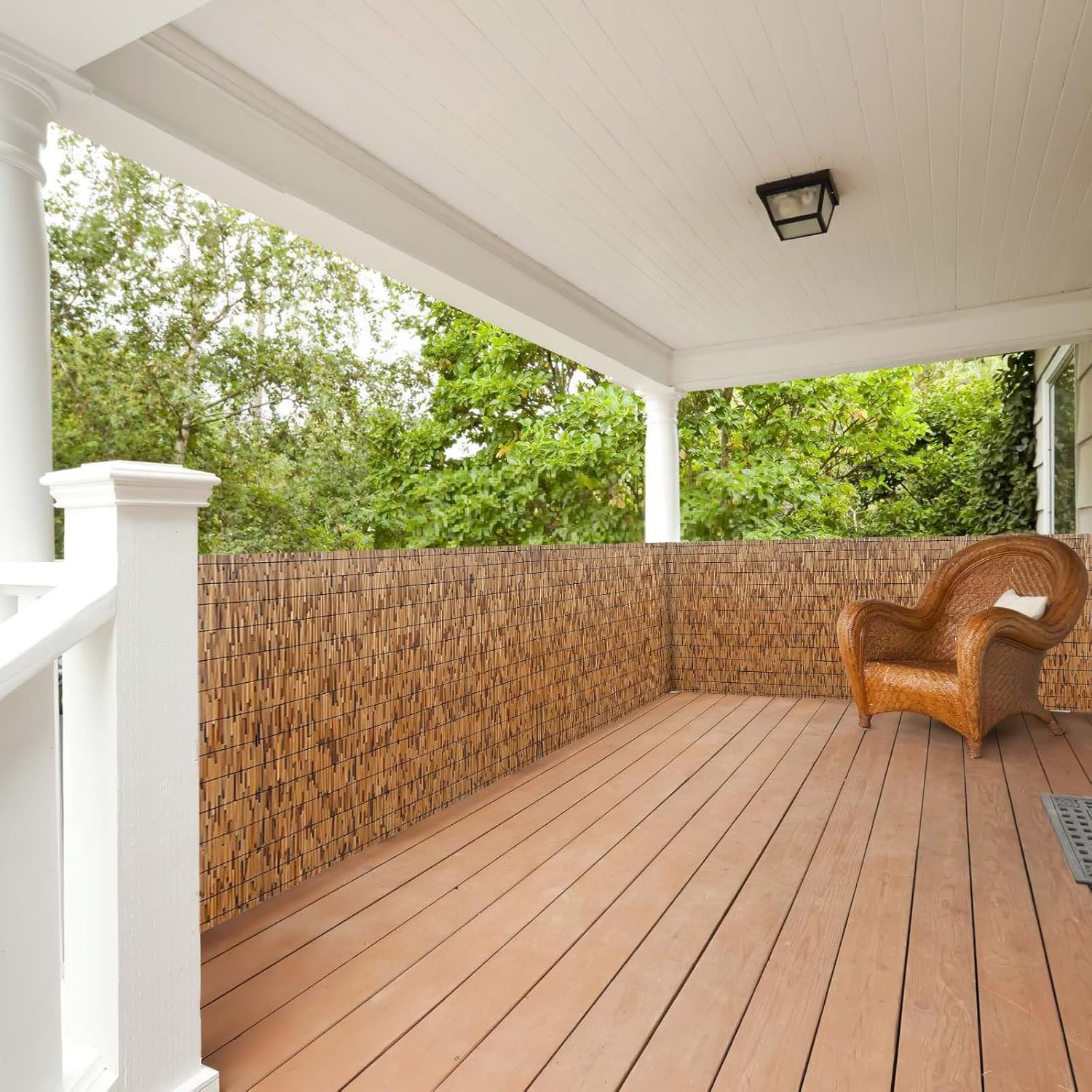 Bamboo Fencing Roll 2x10ft Outdoor Privacy Garden Fence L99329