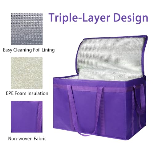 Insulated Food Delivery Bag Hot Cold Meal Carrier F1699