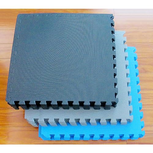 Puzzle Exercise Mat with EVA Foam Interlocking Tiles for MMA, Gymnastics and Home Gym H787