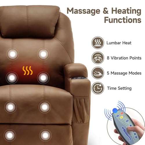 Rocking Recliner Chair with Massage and Heat for Adults H49678