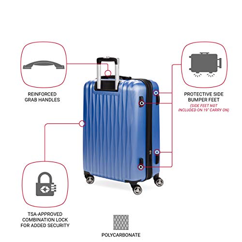 Expandable Hardside Luggage with Spinner Wheels and TSA Lock, Carry-On 19-Inch X51908