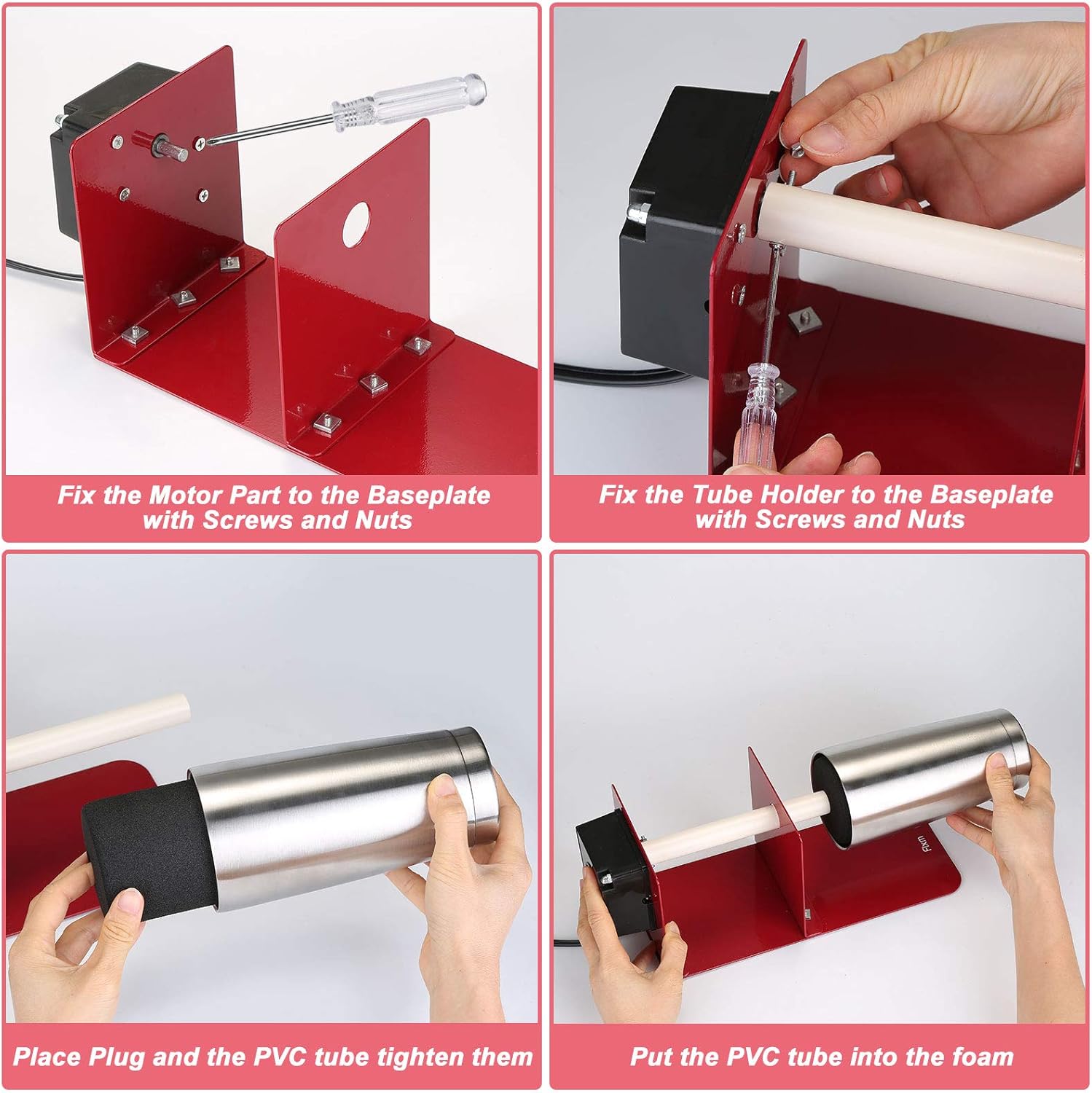 Cup Turner for Crafts Tumblers with 2-Way Rotation Silent Motor Q940