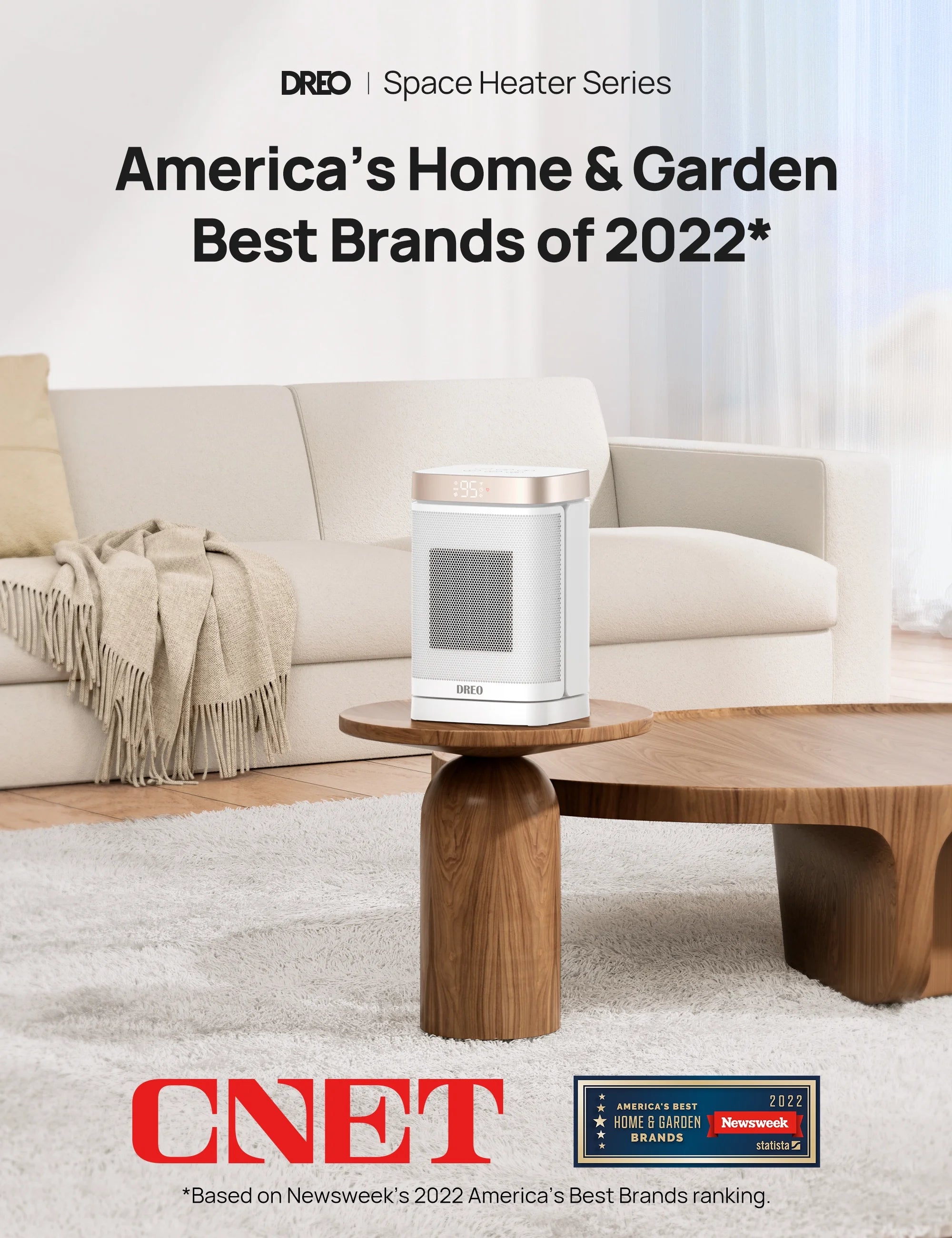 Space Heater with Remote, Oscillating Electric Heater, 1500W PTC Ceramic, 12h Timer, Quiet Portable Heater I1201