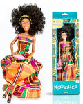 Black Doll Set with Movable Joints for Girls V695