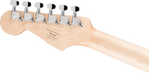 Stratocaster Electric Guitar Bundle with Amplifier, Gig Bag, Strap, Cable, Picks, and DVD F102
