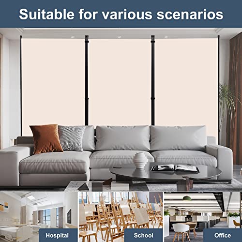 Room Divider 6ft 3 Panel Portable Fabric Partition Screen D7135