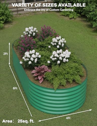 Galvanized Raised Garden Bed for Vegetables, Fruits and Flowers V33720