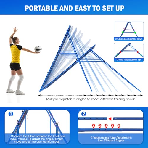 Volleyball Baseball Softball Rebounder Net for Backyard Training R2731