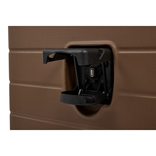 Smart Luggage Set with Cup Holder and USB Port, 20-Inch Carry-On D90568