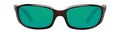 Costa Brine Plastic Frame Green Mirror Glass Lens Unisex Sunglasses BR10OGMGLP