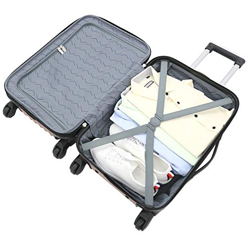 Hardside Luggage 4-Piece Set, Black D65508