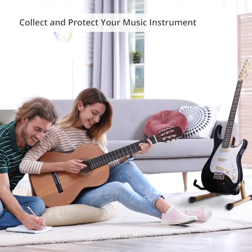 Wood Guitar Stand Foldable for Acoustic Electric Bass V5101